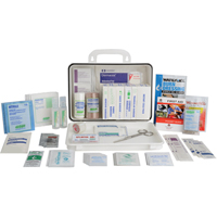 Trousses de premiers soins pour entrepreneur, Dispositif m&eacute;dical Classe 1, Boîte en plastique Distribution Industrielle GC