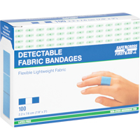 Bandages, Rectangulaire/carr&eacute;e, 3", Tissu d&eacute;tectable, St&eacute;rile Distribution Industrielle GC