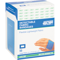 Bandages, Rectangulaire/carr&eacute;e, 3", Tissu d&eacute;tectable, St&eacute;rile Distribution Industrielle GC