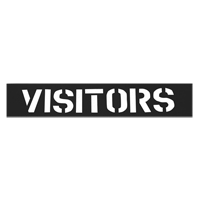 Pochoirs pour parc de stationnement, Anglais, 12" Distribution Industrielle GC