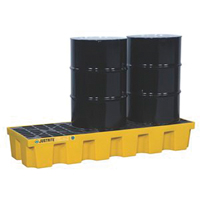 Palettes pour contr&ocirc;le des d&eacute;versements EcoPolyBlend sans drain, Capacit&eacute; de d&eacute;versement 75 gal. US, 73" x 25" x 11,6" Distribution Industrielle GC
