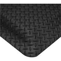 Smart No. 497 Mats, Diamond, 2' x 3' x 5/8", Black, PVC Distribution Industrielle GC