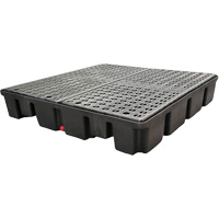Nestable Spill Pallet With Drain, 66 US gal. Spill Capacity, 49" x 49" x 10.5" Distribution Industrielle GC