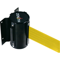 Barri&egrave;re &agrave; fixation murale, Acier, Fixation par vis, 12', Ruban Jaune Distribution Industrielle GC