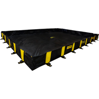 Rigid-Lock QuickBerm&reg;, 1435 US gal. Capacity, 12' W x 16' L x 12" H, Stake Wall Distribution Industrielle GC
