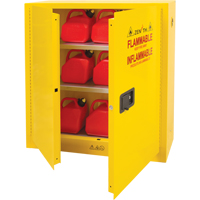 Armoire pour produits inflammables, 24 gal., 2 Porte(s), 43" La x 44" h x 12" p Distribution Industrielle GC