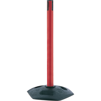 Poteau receveur robuste &agrave; ligne simple, Hauteur de 38", Rouge Distribution Industrielle GC