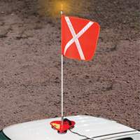 Support porte-drapeau Safety Whip, Fixation Aimant Distribution Industrielle GC