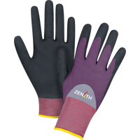 Gants enduits de premi&egrave;re qualit&eacute; ZX-2, 9/Grand, R&ecirc;vetement Nitrile/Mousse de nitrile, Calibre 18, Enveloppe en Nylon Distribution Industrielle GC