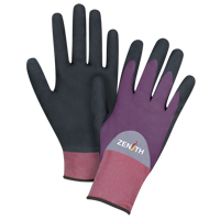 Gants enduits de premi&egrave;re qualit&eacute; ZX-2, 10/T-Grand, R&ecirc;vetement Nitrile/Mousse de nitrile, Calibre 18, Enveloppe en Nylon Distribution Industrielle GC