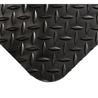 Tapis Smart No 497, Losange, 4' x 10' x 1", Noir, PVC/Ur&eacute;thane Distribution Industrielle GC
