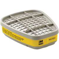 Cartouches pour respirateur s&eacute;rie 6000, Cartouche gaz/vapeur, Vapeurs organiques/Gaz acides Distribution Industrielle GC