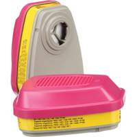 Cartouches pour respirateur s&eacute;rie 6000, Cartouche gaz/vapeur, Vapeurs organiques/Gaz acides/P100 Distribution Industrielle GC