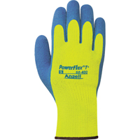 Gants PowerFlex T° Hi Viz 80-400, 7/Petit, R&ecirc;vetement Latex de caoutchouc, Calibre 7, Enveloppe en Tissu &eacute;ponge Distribution Industrielle GC