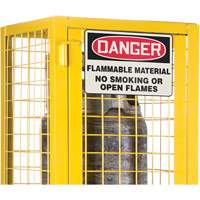 Armoire de s&eacute;curit&eacute; pour cylindres de gaz conforme aux normes de la CSA, nbre de bouteilles: 2, 17" , 17" , 69" , Jaune Distribution Industrielle GC
