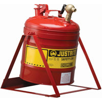 Laboratory Safety Can with Faucet, Type I, Steel, 5 US gal., Red, FM Approved Distribution Industrielle GC