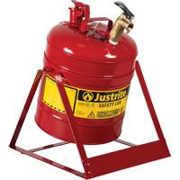 Laboratory Safety Can with Faucet, Type I, Steel, 5 US gal., Red, FM Approved Distribution Industrielle GC