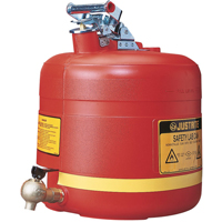Laboratory Safety Can with Faucet, Type I, Steel, 5 US gal., Red, FM Approved Distribution Industrielle GC