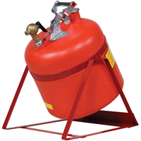 Laboratory Safety Can with Faucet, Type I, Steel, 5 US gal., Red, FM Approved Distribution Industrielle GC