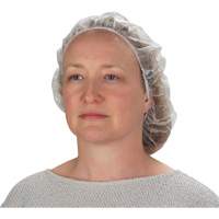 Non-Woven Bouffant Caps, Polypropylene, 21"/Large, White Distribution Industrielle GC