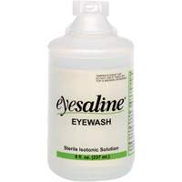 Bouteilles de solution saline pour douche oculaire, Bouteille Plein, 8 oz Distribution Industrielle GC