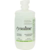 Bouteilles de solution saline pour douche oculaire, Bouteille Plein, 16 oz Distribution Industrielle GC