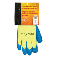 Gants haute visibilit&eacute; doubl&eacute;s d'acrylique de caoutchouc naturel, 7, R&ecirc;vetement Latex de caoutchouc, Calibre 7, Enveloppe en Acrylique Distribution Industrielle GC