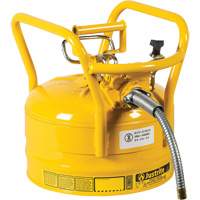 D.O.T. AccuFlow Safety Cans, Type II, Steel, 2.5 US gal., Yellow, FM Approved Distribution Industrielle GC