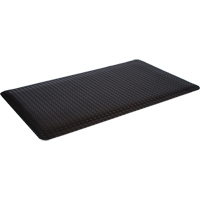 Tapis de style plateforme WD, Losange, 4' x 12' x 5/8", Noir, &eacute;ponge Distribution Industrielle GC