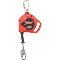 Rebel Self Retracting Lifeline, 33', Galvanized Steel, Swivel Distribution Industrielle GC