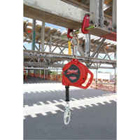 Rebel Self Retracting Lifeline, 33', Galvanized Steel, Swivel Distribution Industrielle GC
