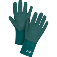 Gants verts &agrave; double enduit, 12" lo, PVC, Doublure en Jersey de coton, 70 mils Distribution Industrielle GC