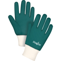 Gants verts &agrave; double enduit, 10" lo, PVC, Doublure en Jersey de coton, 70 mils Distribution Industrielle GC