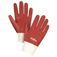 Gants rouges &agrave; fini doux r&eacute;sistants aux produits chimiques, Taille Grand/9, 10" lo, PVC, Doublure en Interlock, 47-mil Distribution Industrielle GC