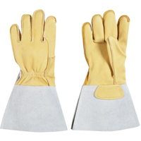 Welding Gloves, Grain Cowhide, Size Small Distribution Industrielle GC