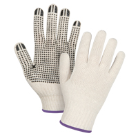 Lightweight Dotted String Knit Gloves, Poly/Cotton, Single Sided, 7 Gauge, X-Small Distribution Industrielle GC