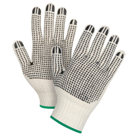 Gants tricot&eacute;s de poids lourd &agrave; deux c&ocirc;t&eacute;s avec pois, Poly/coton, Deux c&ocirc;t&eacute;s, Calibre 7, Moyen Distribution Industrielle GC