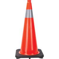 Traffic Cone, 28", Orange, 4" Reflective Collar(s) Distribution Industrielle GC