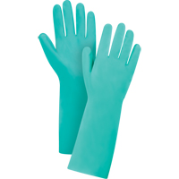Gants de premi&egrave;re qualit&eacute; &agrave; prise en losange r&eacute;sistants aux produits chimiques, Taille Grand/9, 15" lo, Nitrile, 22 mils Distribution Industrielle GC