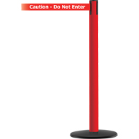 Advance TensaBarrier&reg; Barrier Post, Steel, 36" H, White/Red Tape, 7.5' Tape Length Distribution Industrielle GC