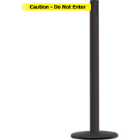 Advance TensaBarrier&reg; Barrier Post, Steel, 36" H, Black/Yellow Tape, 7.5' Tape Length Distribution Industrielle GC