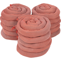 Sorbents Socks, Hazmat, 50 gal. Absorbancy, 3" W x 8' L, Pack of 15 Distribution Industrielle GC