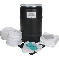 Trousse de lutte contre les d&eacute;versements de premi&egrave;re qualit&eacute;, Huile seulement, Baril, Absorbance de 55 gal. US Distribution Industrielle GC