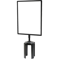 Tensabarrier&reg; Sign Frame with Adapter, Black Distribution Industrielle GC