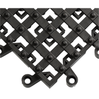 Tapis ErgoDeck avec crampons antid&eacute;rapants int&eacute;gr&eacute;s No 553, PVC, 1-1/2' la c, 1-1/2' lo, 7/8" &eacute;paisseur, Noir Distribution Industrielle GC