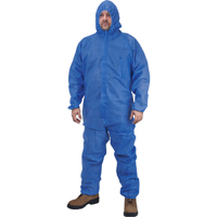 Hooded Coveralls, Medium, Blue, SMS Distribution Industrielle GC