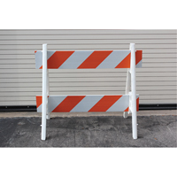Barricades, A-Frame, 28.6" L x 40" H, Orange/White Distribution Industrielle GC