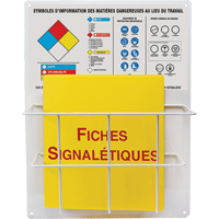 Panneaux de style panier pour mati&egrave;res dangereuses, Français, Compris reliures Distribution Industrielle GC