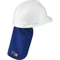 Tampon et voile pour le cou refroidissants et ignifug&eacute;s pour casque de s&eacute;curit&eacute; Chill-Its 6717FR, Bleu Distribution Industrielle GC