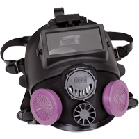 Respirateur &agrave; masque complet de la s&eacute;rie 7600 avec &eacute;quipement d'appoint pour le soudage, Silicone, Petit Distribution Industrielle GC